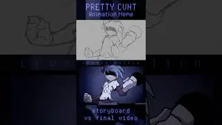 PRETTY CVNT | Storyboard vs Final Animation (Silly Billy) #fnf