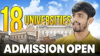 ADMISSION OPEN FOR ITALY 2024 | 18 ITALIAN UNIVERSITY OPEN | STUDY IN ITALY