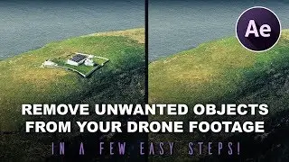 How to remove unwanted objects from your drone footage - Content Aware Fill (After Effects Tutorial)