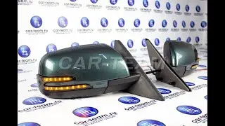 ✅Боковые зеркала в стиле Mercedes AMG c тонированным повторителем на Лада Приора, электропривод