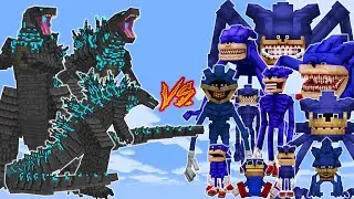 GODZILLA vs SHIN SONIC | MINECRAFT PE BATTLE