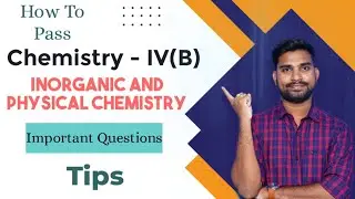 Chemistry 4B inorganic and physical chemistry degree 4th semester