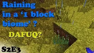 SMP S2E3: Raining in a '1 block biome'? Dafuq?