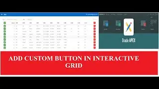 Custom Button in Interactive Grid in Oracle Apex