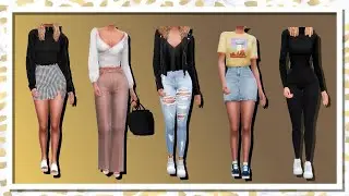 Recreating pinterest outfits in the Sims 4 | With CC links