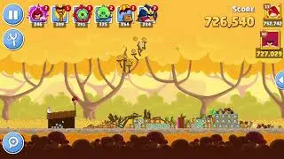 Angry Birds Friends Level 2 Tournament 987 three stars NO POWER-UP walkthrough 2021-10-07