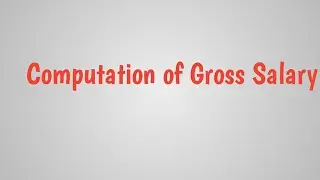 computation of gross salary