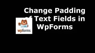 How to Change Text Fields Padding in WpForms