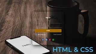 Amazing Transparent Login Form using HTML and CSS only