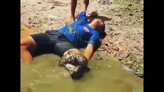 НАПАДЕНИЕ ОГРОМНОЙ ЗМЕИ НА ЧЕЛОВЕКА