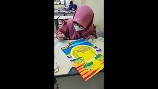 Lomba Kaligrafi || Menggambar Kaligrafi || Juara Kaligrafi #shorts