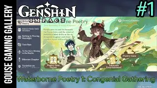 Waterborne Poetry Part 1: Congenial Gathering _ Genshin Impact