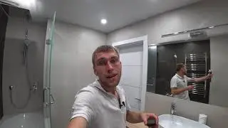 Обзор выполненного ремонта в совмещённом санузле. Укладка плитки в Бресте. Плиточник в Бресте.