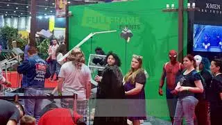 Green screen video and digital mosaic for Dark Phoenix the X-Men movie at Comic-Con 2019