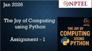 The Joy of Computing using Python Week 1 || NPTEL Answers || 