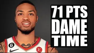 Damian Lillard scores 71 pts - made it look easy