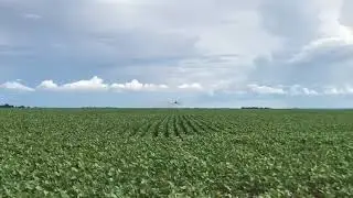 How fast is the AT502 agplane working