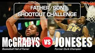 Tracy McGrady vs Former Dunk Champ Fred Jones - Father/Son Shooutout (IG Live)