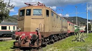 Il trio storico in manovra al DORS di La Spezia E 636 002 - E 424 249 - E 646 004