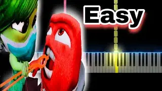 DISGUSTING DENTIST - FLUTE DUTE | Inside Out 2 (Easy Piano Tutorial)