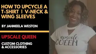 How To Upcycle A T-Shirt | DIY V-Neck and Wing Sleeves