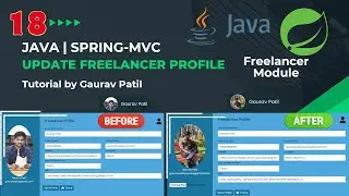 #18: Spring MVC project update freelancer profile data Java tutorial