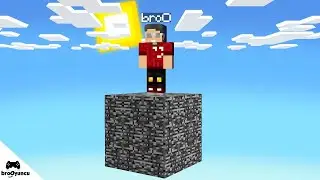 MİNECRAFT SADECE UÇAN KATMAN KAYASININ ÜZERİNDE KALDIK