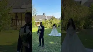 Ad He sees me in my wedding dress for the first time 💍🤍 @GarnierDe 
