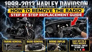 1998-2013 Harley davidson How to remove the radio