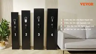 Secure Your Home🔒: VEVOR 5 Gun Safe with Digital Keypad and Storage Locker