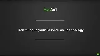 Stuart Rance's ITSM Tip #4:   Don’t Focus Your Service on Technology