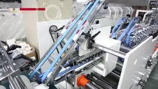 Автоматическая фальцевально склеивающая линия на 3 точки склейки с префолдингом MINI 880D