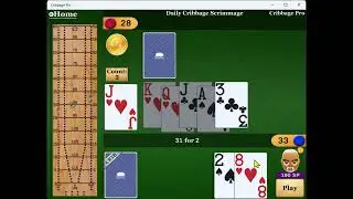 Jim Tackles Brutal in the Daily Cribbage Scrimmage