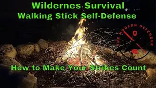 Wilderness Survival: How to Fight with a Walking Stick.  Make Your Strikes Count!!