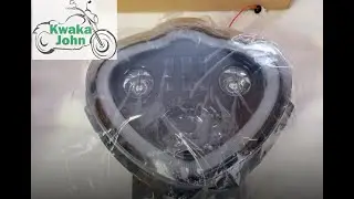 Allen Installing Hog Lights LED Headlight on his Kawasaki Vulcan S