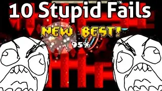 10 MOST STUPID FAILS IN EXTREME DEMONS | GEOMETRY DASH