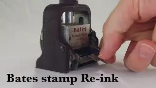 Bates Stamp ink replacement