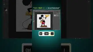 Photoshop Shortcut Day 7 – Ctrl + Shift + I | Invert Selection | Photoshop Tips