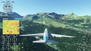 FS2020: Boeing 747-8I Landing Courchevel
