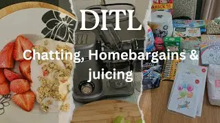 DITL - catch up, trying the Amzchef cold press juicer, what I eat in a day & Home bargains haul1