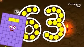 Numberblocks 63 Magic Run - Numberblocks Sixty Three Adventure | Number Counting Go Explore