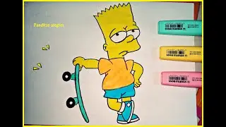 Como dibujar a  Bart Simpson fácil