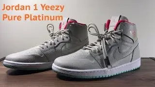 Jordan 1 Yeezy Pure Platinum Custom