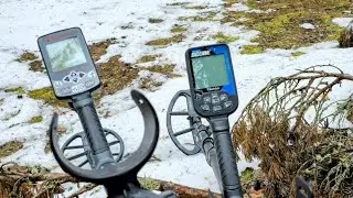 Сравнение Nokta Double Score и GoldHunter Frogman MF 50 на полигоне в одинаковых условиях! Смотрим!