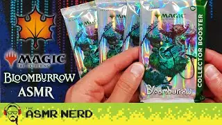 ASMR | MTG Bloomburrow Collector Booster Pack Opening! [whispering, crinkling, shuffling]