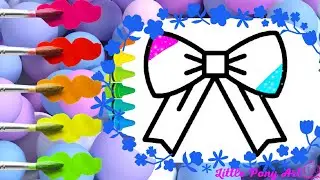 Drawing and Coloring a Bow🎀Жеңіл сурет салy🎀Bolalar unch rasm chizish#drawing#youtubevideo#coloring