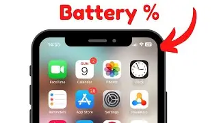 Kisi bhi iPhone par battery percentage kaise dikhayein | iPhone mein battery % sign ko add karo