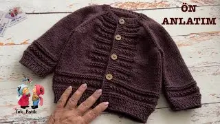 0-6 Ay Basic Bebek Hırkası - ÖN ANLATIM ‐ Kolay Bebek Hırkası
