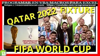 610 ❤️❤️ FIXTURE FIFA QATAR 2022 ❤️❤️ en Excel 🔥⚽⚽ ARGENTINA CAMPEON FIFA WORLD CUP QATAR 2022⚽⚽