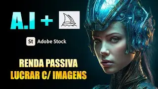 INTELIGÊNCIA ARTIFICIAL + RENDA PASSIVA - Como vender Imagens no Adobe Stock (Tutorial ) Midjourney